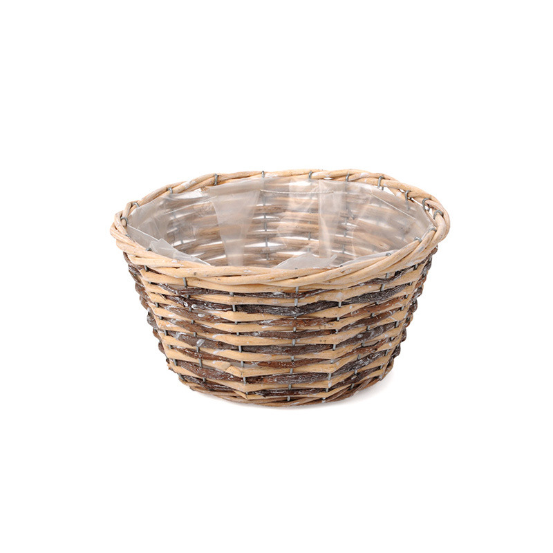 hasított vessző tál natúr-szür ke 24,5x12cm