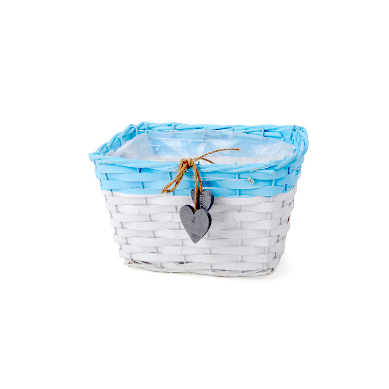 has&iacute;tott fa t&eacute;gla t&aacute;l sz&iacute;vvel feh&eacute;r-k&eacute;k 22x17,5x14cm