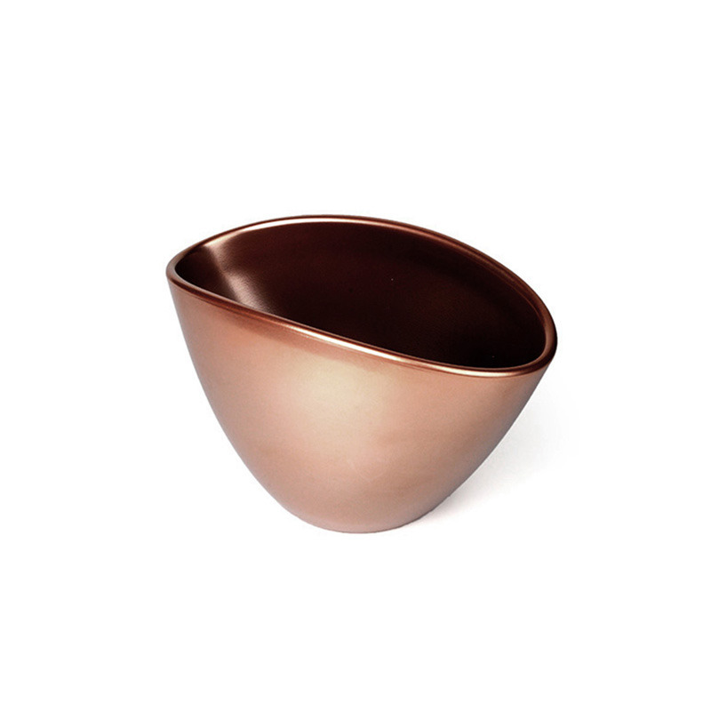 Ovum kerámia kaspó rose gold 26cm