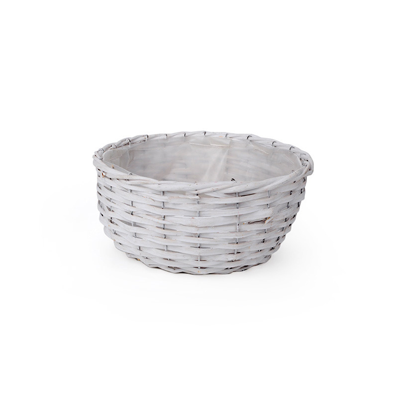 hasított fa tál fehér 31x14cm