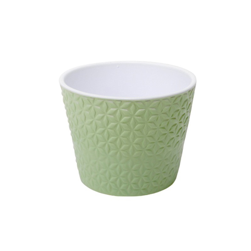 Star kerámia kaspó matt pisztácia 15cm