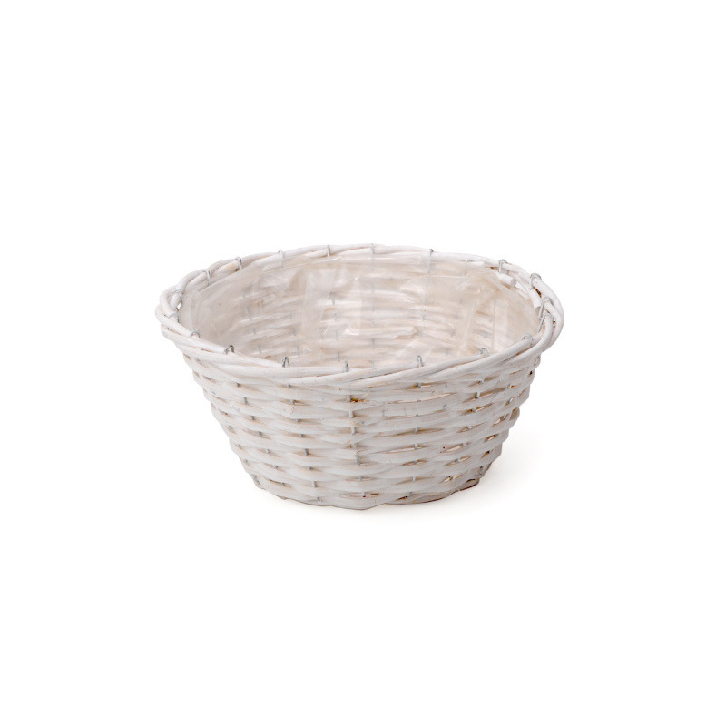 hasított fa tál fehér 27,5x12 cm