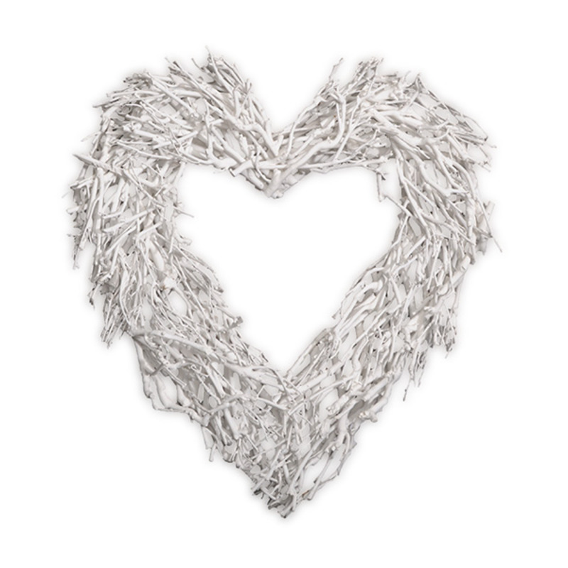 apr&iacute;tott fa sz&iacute;v feh&eacute;r 60x56x11cm