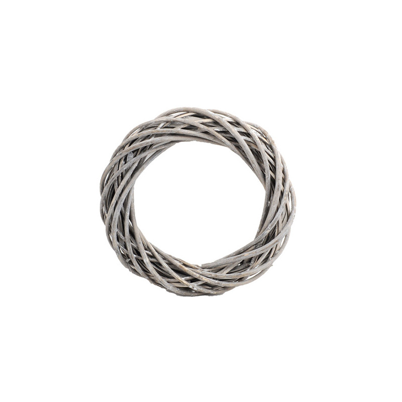 vessző koszor&uacute;alap sz&uuml;rke 25x5 cm