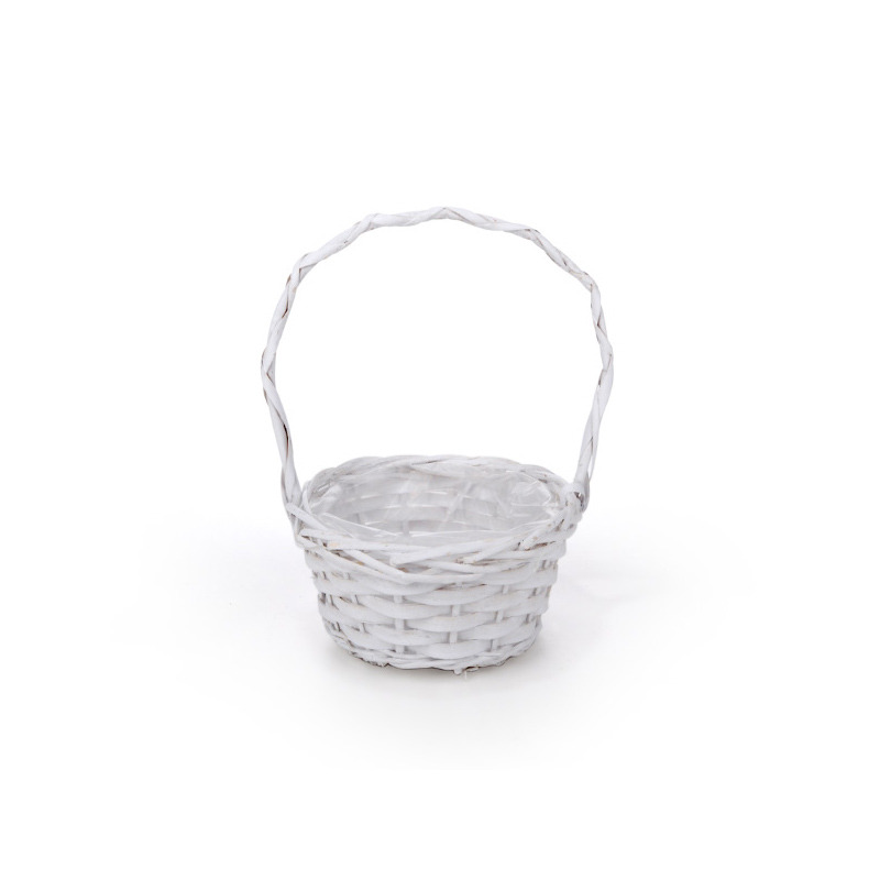 has&iacute;tott vessző sziromsz&oacute;r&oacute; kos&aacute;r feh&eacute;r 19x9/27