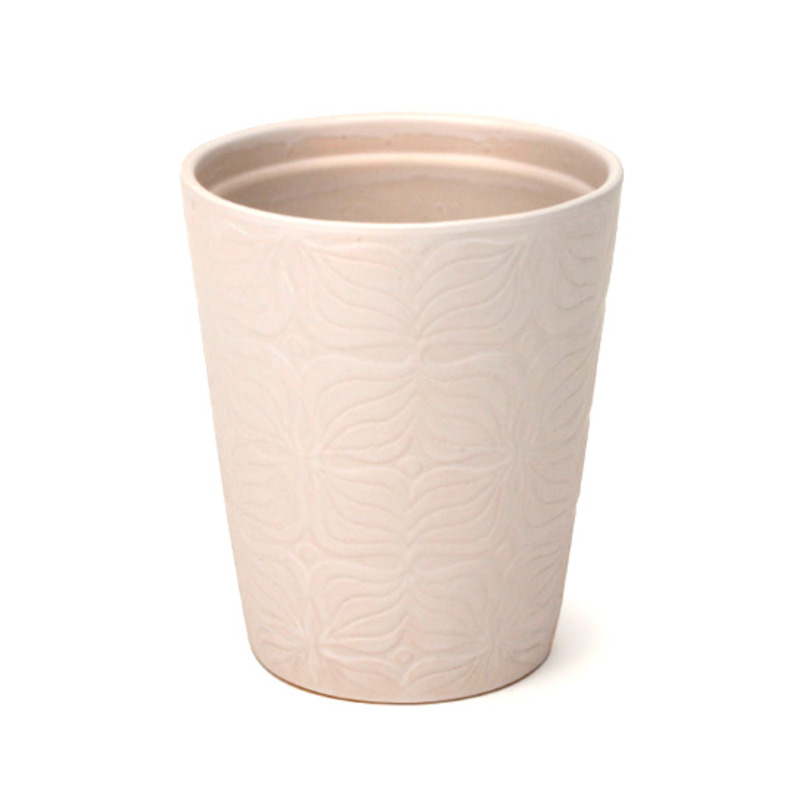 Elenor orchidea v&aacute;za matt feh&eacute;r 13,5x16cm