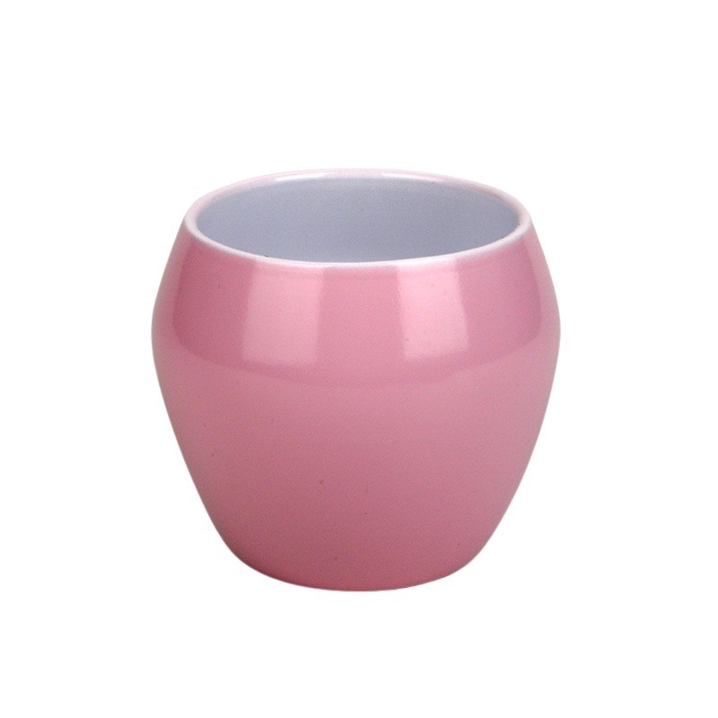 kerámia kaspó rózsaszín 15cm