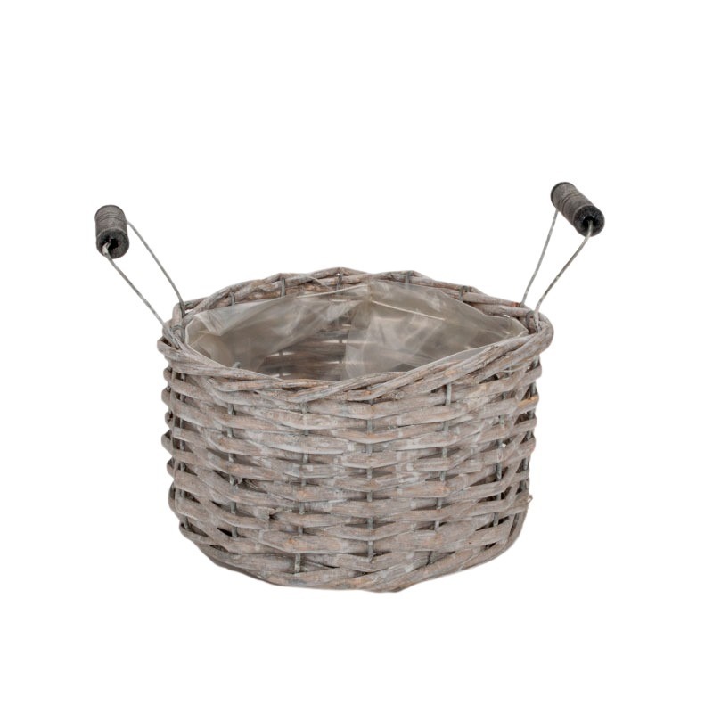 has&iacute;tott vessző t&aacute;l k&eacute;t fa f&uuml;llel sz&uuml;rke 17x10/15cm