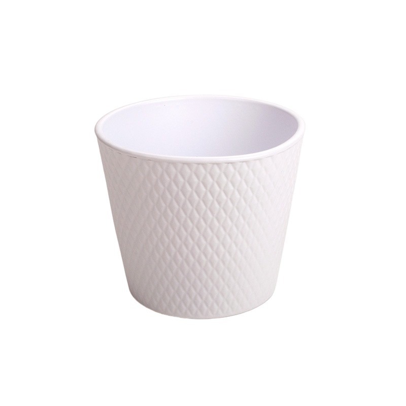 Harlekin ker&aacute;mia kasp&oacute; matt feh&eacute;r 15cm