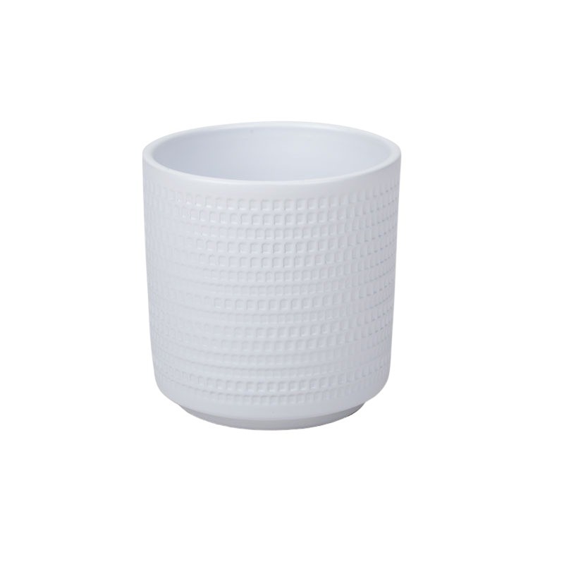 Calla orchidea v&aacute;za matt feh&eacute;r 12cm