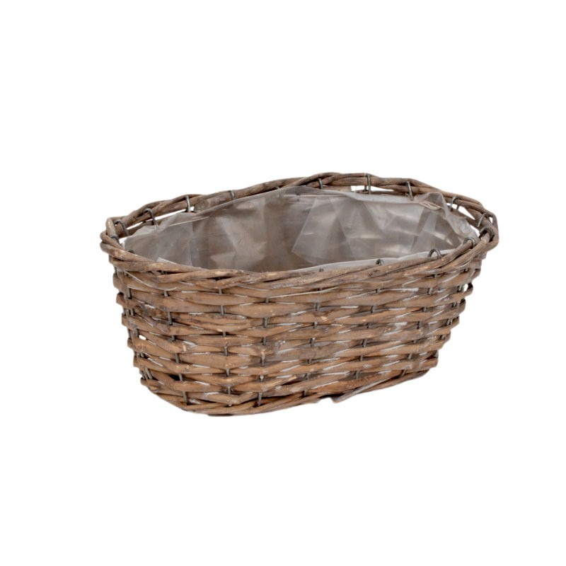 ov&aacute;lis has&iacute;tott vessző t&aacute;l sz&uuml;rke 25x15x11,5cm