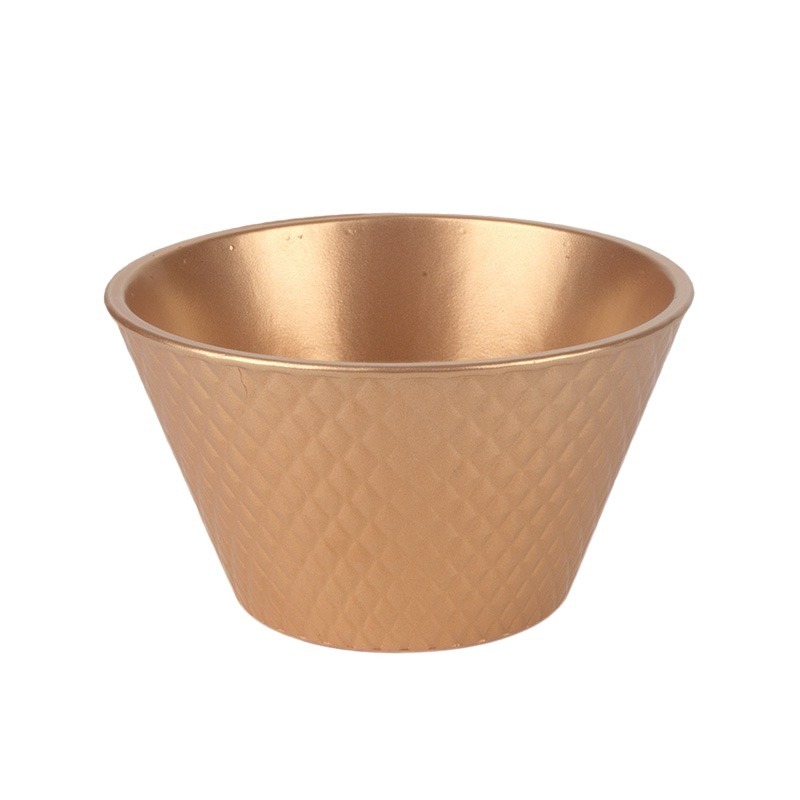 Harlekin ker&aacute;mia t&aacute;l arany 18cm