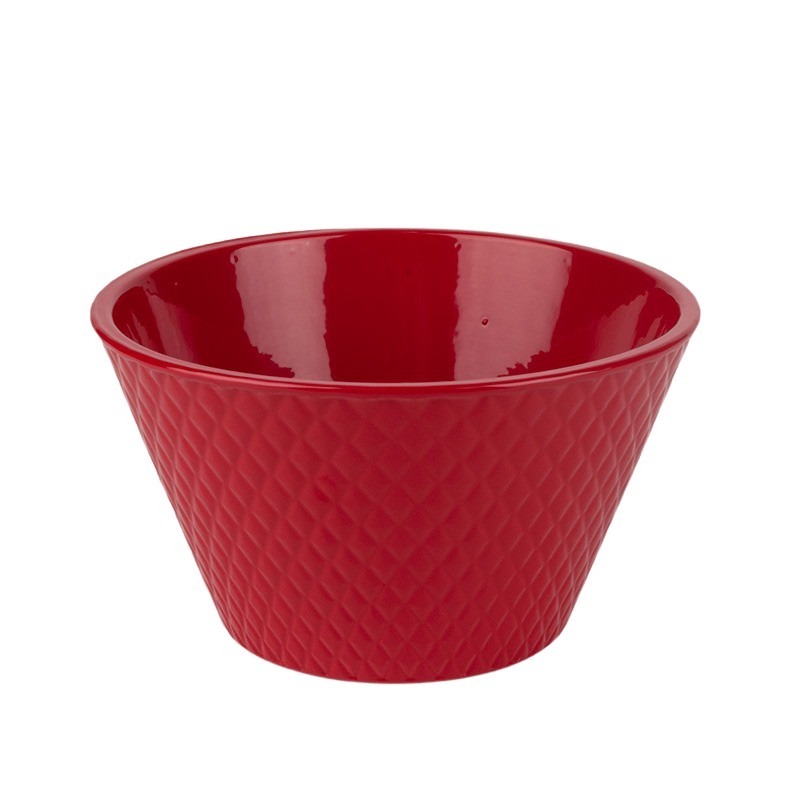 Harlekin ker&aacute;mia t&aacute;l piros 18cm