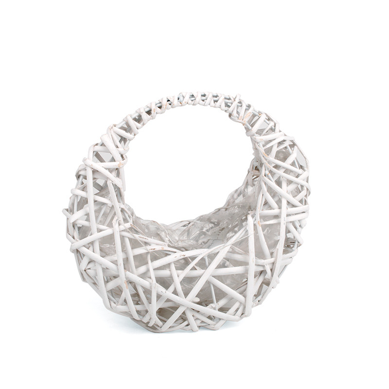 has&iacute;tott vessző t&aacute;ska feh&eacute;r 24x8x10/25cm