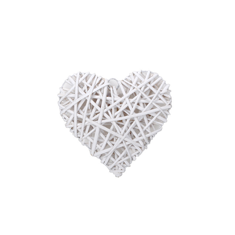 hasított vessző szív fehér 25cm