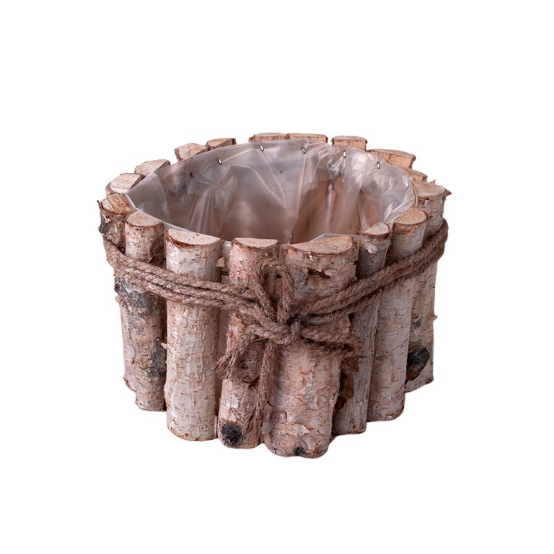 fahasáb kaspó kötéllel szürke 22x14,5cm