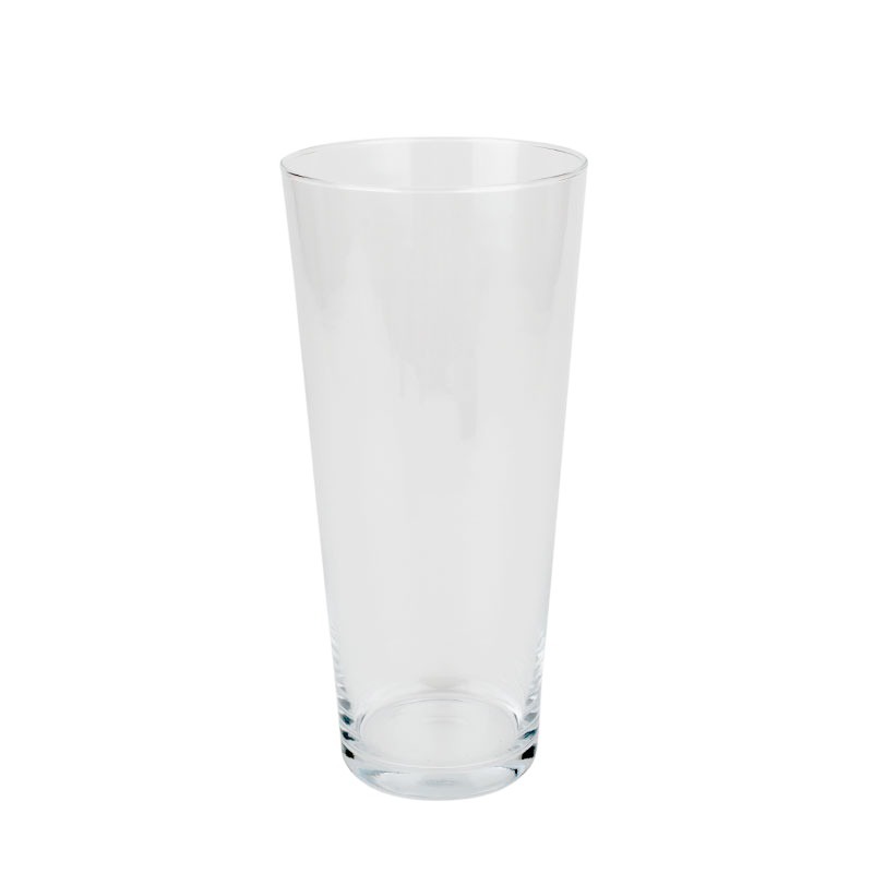 kónikus üveg váza 13,5x30cm