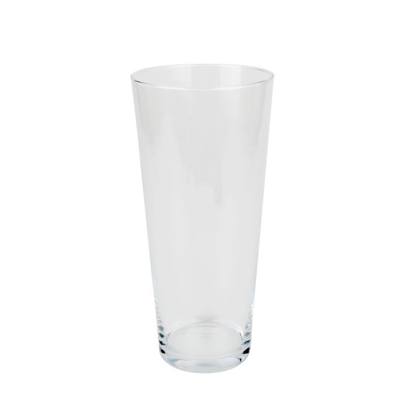 kónikus üveg váza 13,5x30cm