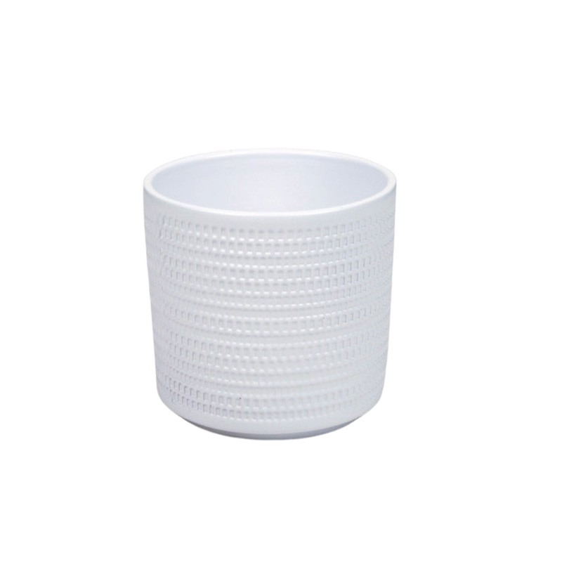 Calla hengerkaspó matt fehér 13cm