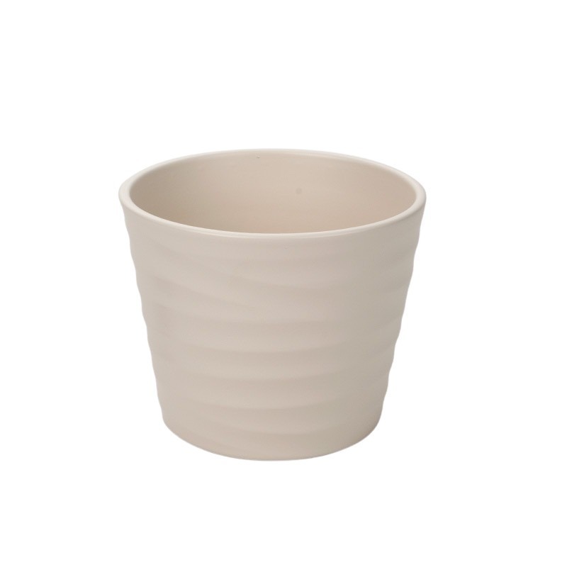 Wave kerámia kaspó antik fehér 13cm