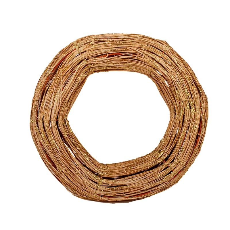 csill&aacute;mos koszor&uacute;alap nat&uacute;r-arany 30x6,5cm