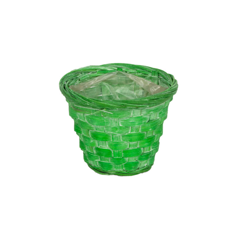 bambusz kasp&oacute; z&ouml;ld 11x8cm