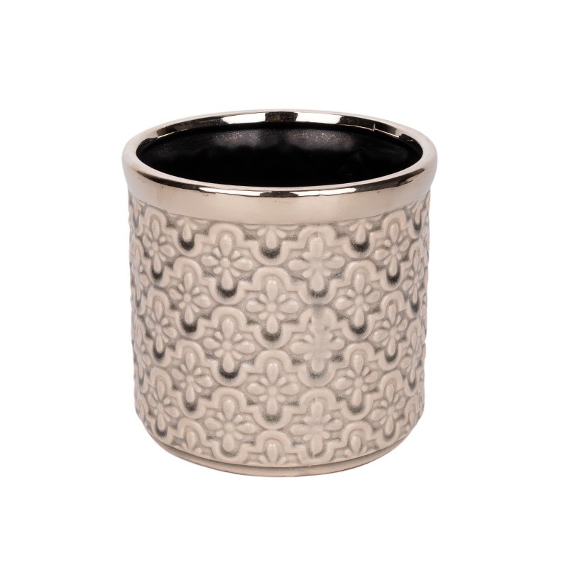 Erato hengerkaspó bézs 12,5x11cm