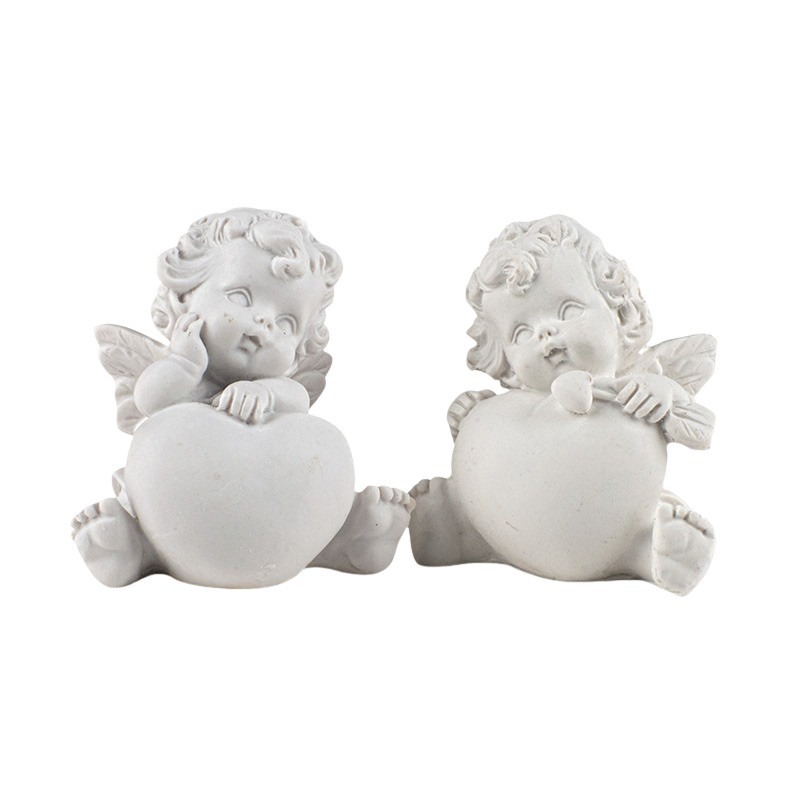 &uuml;lő polirezin angyal sz&iacute;vvel szortiment feh&eacute;r 6x6x6cm