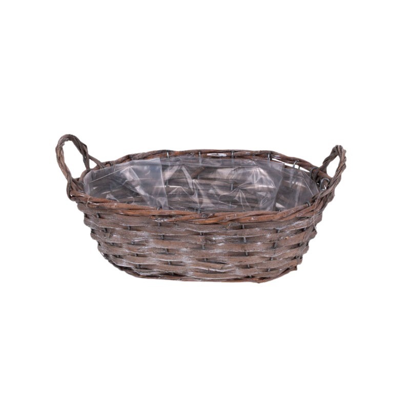 ov&aacute;lis has&iacute;tott fa t&aacute;l k&eacute;t f&uuml;llel sz&uuml;rke 25,5x17,5x9,5/12cm