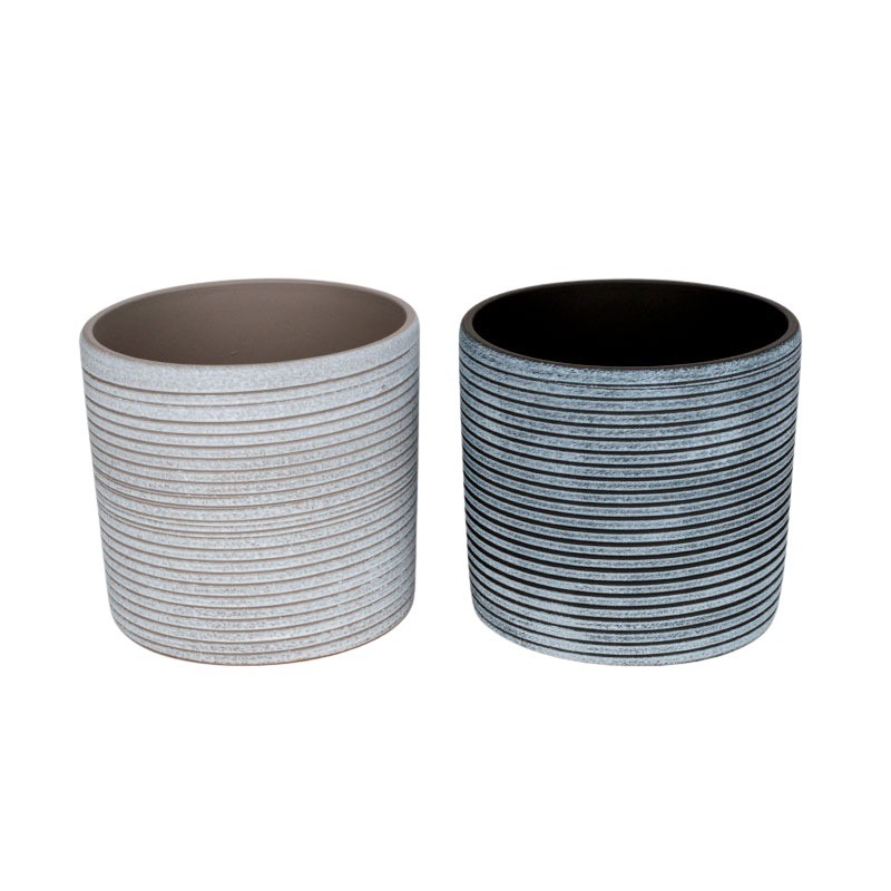 Horizonto hengerkaspó mix 15x14cm antikolt tópszín/grafit