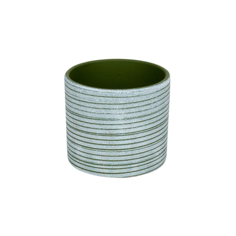 Horizonto hengerkaspó antikolt zöld 12,5x12cm