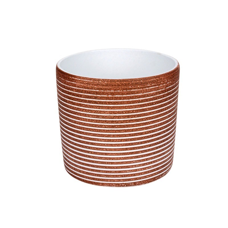 Horizonto hengerkasp&oacute; antikolt barna 15x14cm