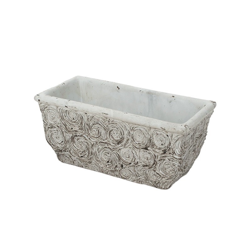 szögletes Rose kőtál szürke 23x11,5x10,5cm