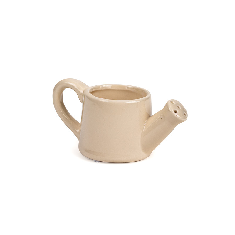 kerámia locsolókanna krém 7,3x7cm