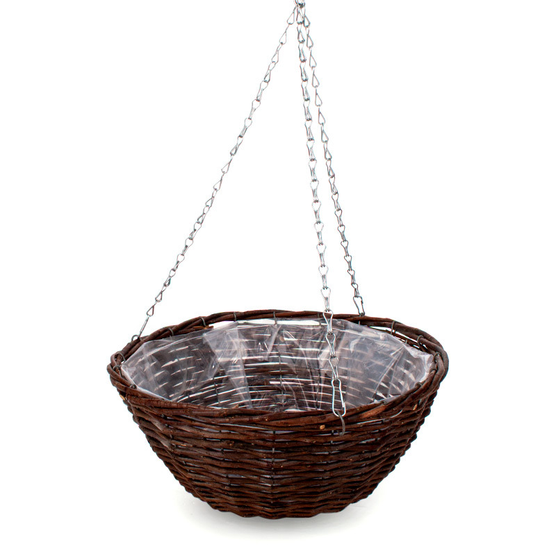 rattan függőkosár barna 35x16/55cm