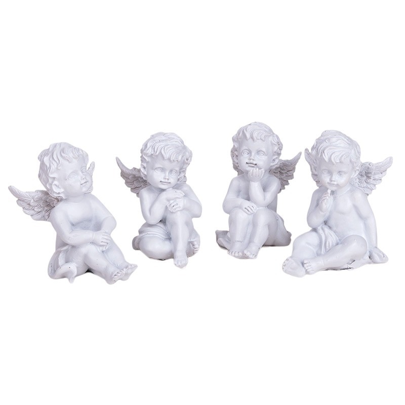 polirezin &uuml;lő angyal szortiment feh&eacute;r 9cm