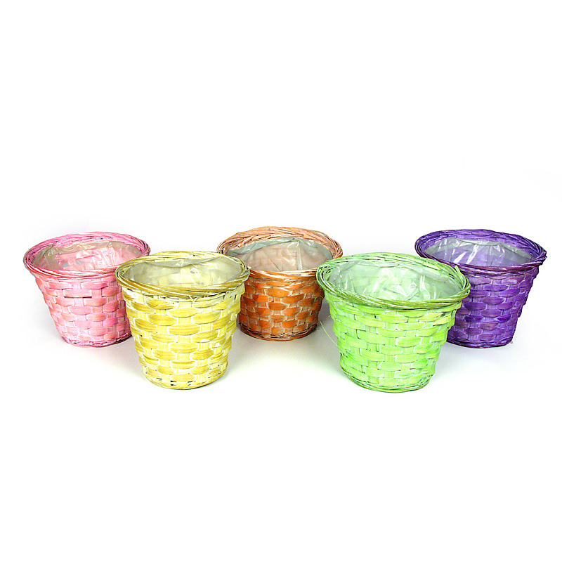 antikolt bambusz kasp&oacute; mix 16x12cm 8db/csomag z&ouml;ld-s&aacute;rga-r&oacute;zsasz&iacute;n lila