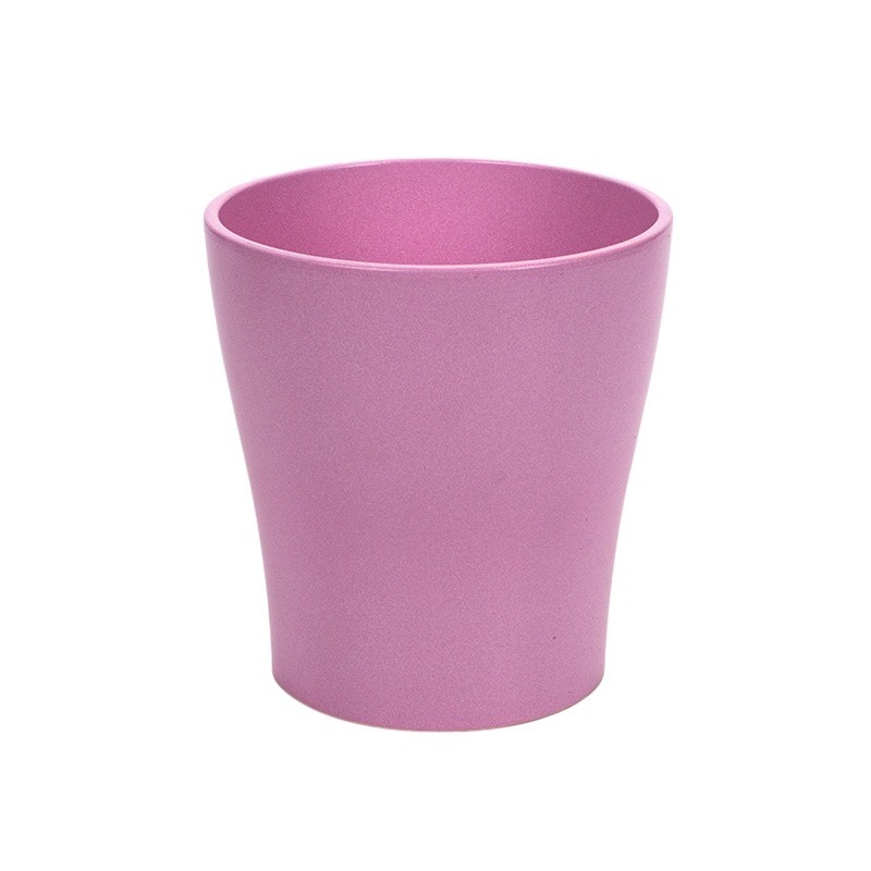 Tikia orchidea váza matt rózsaszín 13x14cm