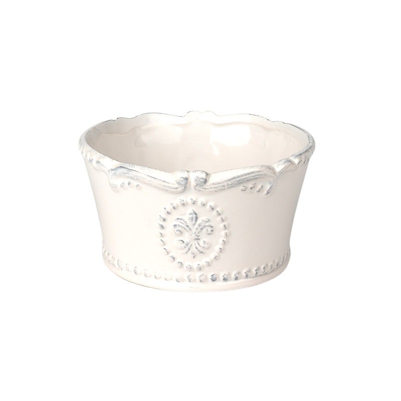 Bourbon kerámia tál fehér 20x11cm