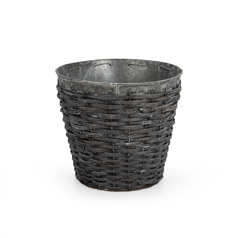 f&eacute;m kasp&oacute; has&iacute;tott fa bor&iacute;t&aacute;ssal sz&uuml;rke 26x23,5cm