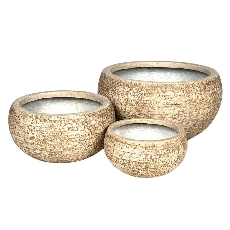 Ontario Greta kompozit ültetőtál homokszín 31x15,1-56x28cm S3