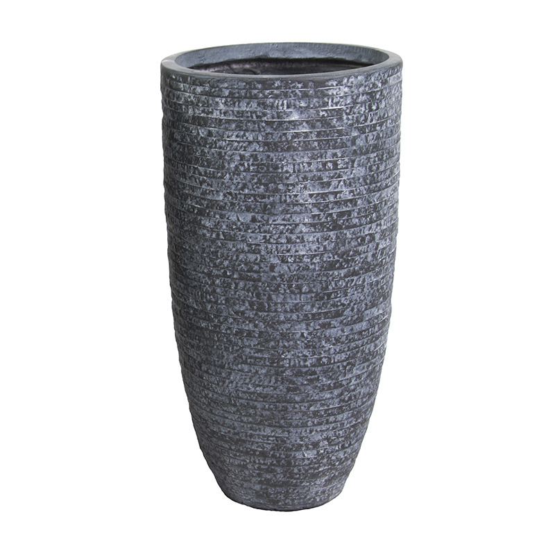 Ontario Vase Giant kompozit n&ouml;v&eacute;nytart&oacute; grafit 34x66cm