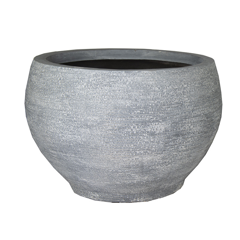 Ontario Globe Giant kompozit növénytartó szürke 80x56cm