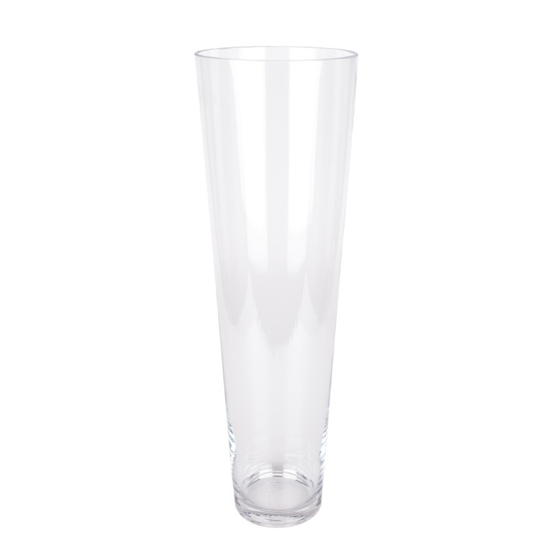 kónikus üveg váza 22x70cm