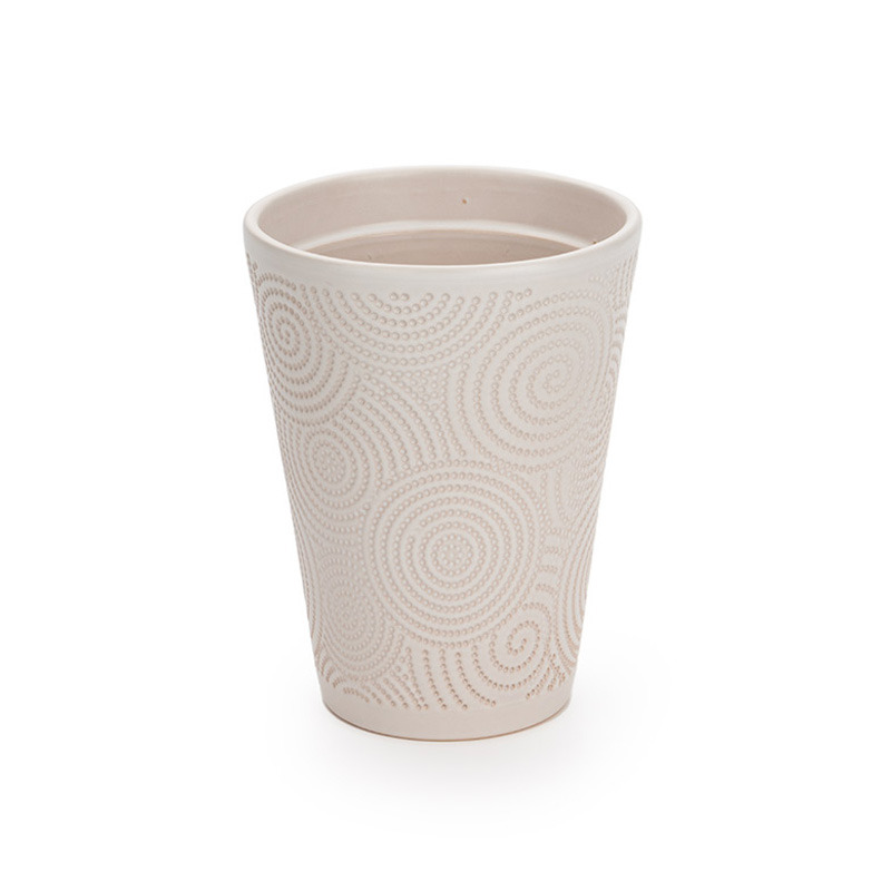 Malmö Infinity orchidea váza matt fehér 14x18,5cm