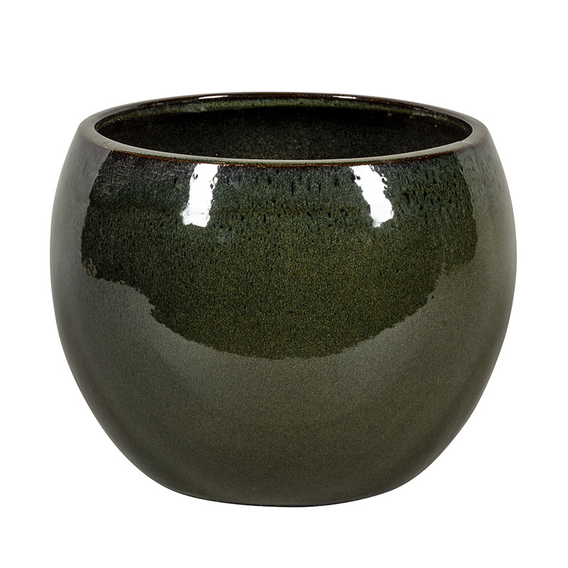 Singa Globe kerámia növénytartó cédruszöld 56x40cm