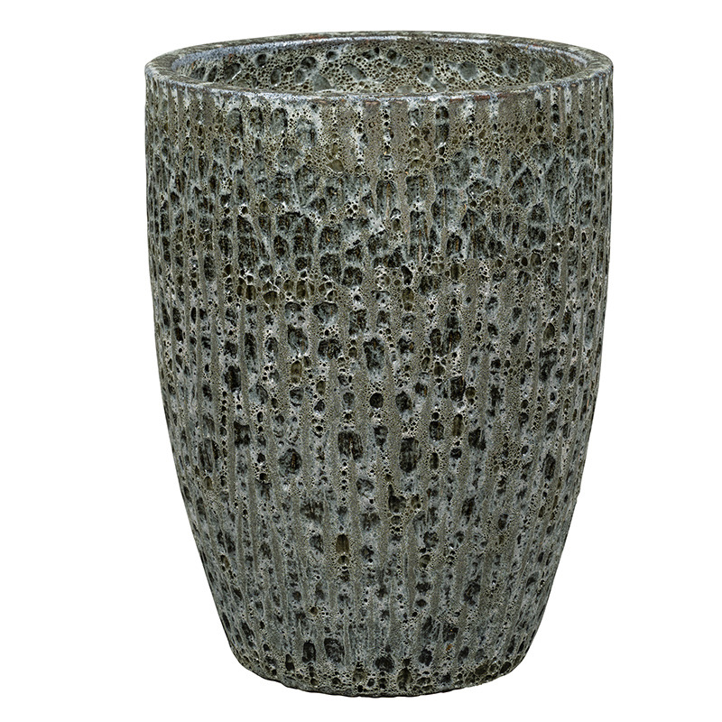 Brisbane Vase ker&aacute;mia n&ouml;v&eacute;nytart&oacute; savmaratott antik sz&uuml;rke 26x34cm