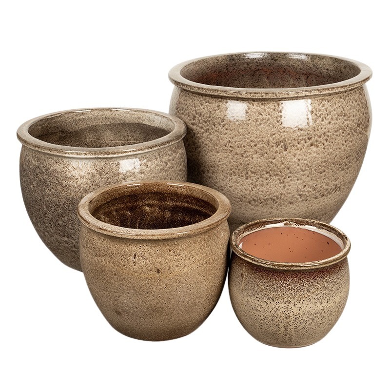 Viera Eros ker&aacute;mia n&ouml;v&eacute;nytart&oacute; szett lancelotbarna 24x19-52x40,5cm S/4