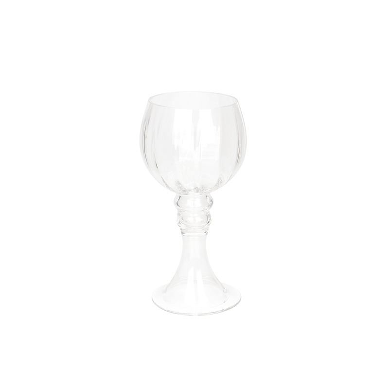 üveg kehely 12x25cm