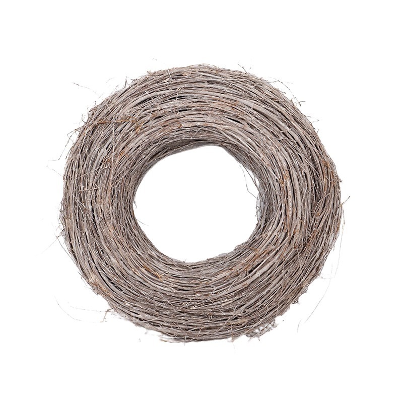 Atlin vessző koszorúalap antikolt szürke 41x11cm